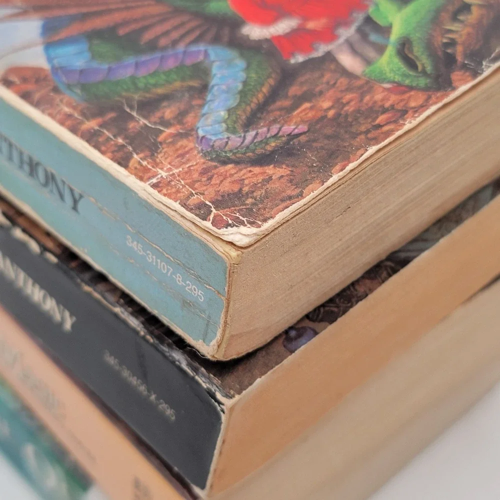 Piers Anthony Xanth Series 4 Book Lot Paperback Vintage Fantasy Del Rey Fair